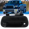 Comfortable-Grip Primed Black Rear Tailgate Door Handle Replacement, Made of PC, ABS, and Metal for Tundra 2000-2006