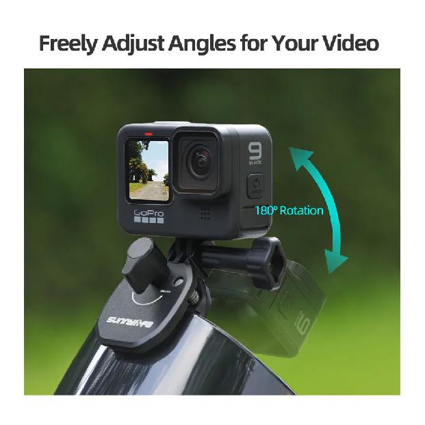 Motorcycle Windshield Clip Mount for Go Pro 13 12 11 10 9 8 7 DJI OSMO 360 Action 4 5 Pro Insta 360 X5 X4 Go 3S ACE Pro 2 Camera