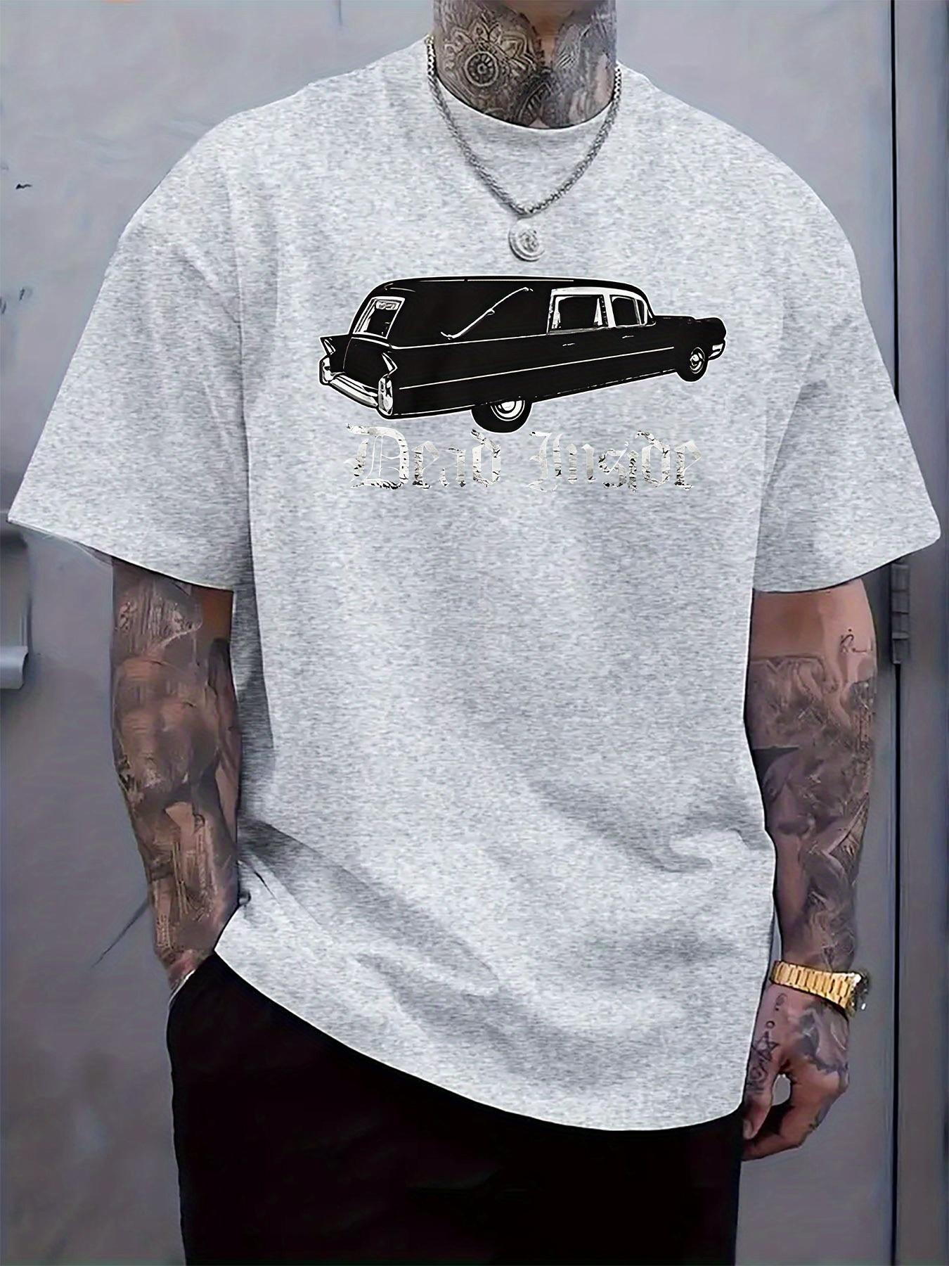 Dead Inside  Graphic T-shirt - Black Classic Car Print L