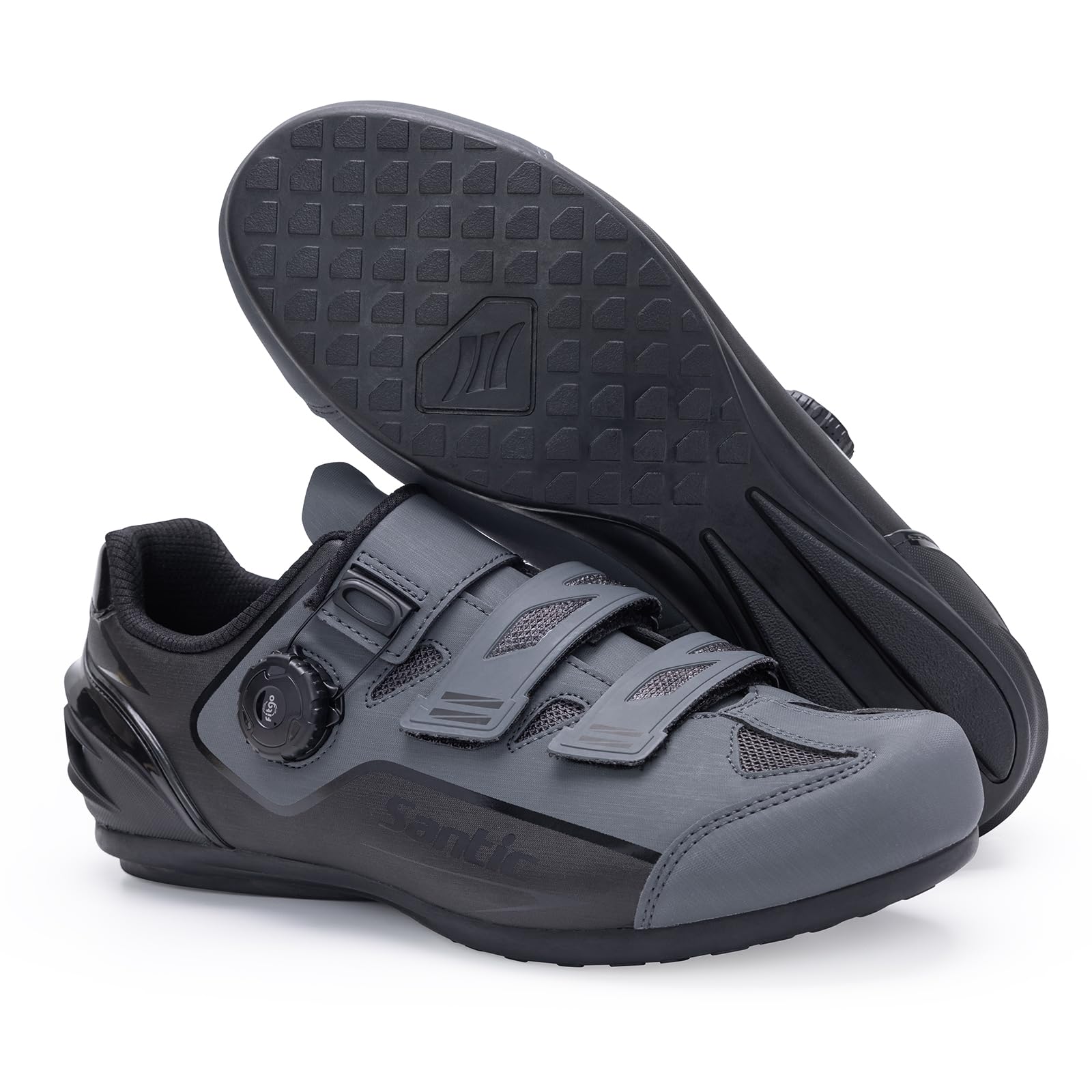 

Santic Cycling Shoes Non-Locking Cycling Shoes Road Bike Bicycle Beginner WS23042 (Gray 43)