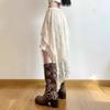 Women Vintage Y2K  Lace Asymmetrical Skirt Fairycore  Boho Aesthetic Fashion High Waist Skirts Lady Holiday Outfits