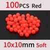 1 PAK Soft Glow Beads Luminous Orange Green White for Fishing Rig Treble Hook Egg Fly Tying UV Color Sabiki Ice Jig Fishing Accessory
