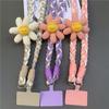 Mobile Phone Lanyard Cross-body Shoulder Strap Female Long Wind Flower Hand-woven Rope Strong and Durable Outdoor Anti-lost Rope