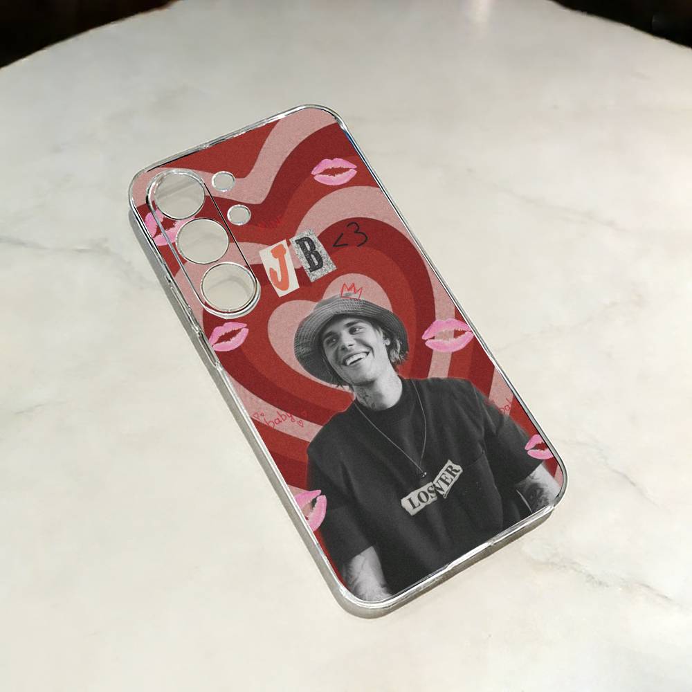 POP Star J-Justin Singer Bieber Phone Case For Samsung S25,24,23,22,21,20,30,Ultra,Plus,Fe,Lite Transparent Cover