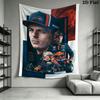VER Red Bull Ace Wall Tapestry Aesthetic Wall Hanging Printed Fabric Blanket Decorative Tapestries for Bedroom Living Room Home Decor