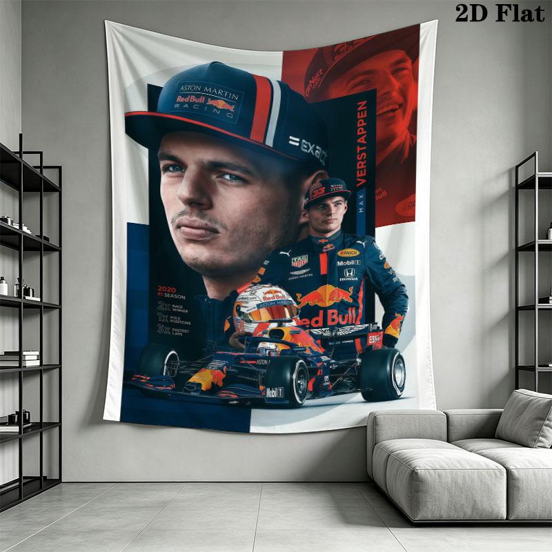 VER Red Bull Ace Wall Tapestry Aesthetic Wall Hanging Printed Fabric Blanket Decorative Tapestries for Bedroom Living Room Home Decor