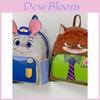 Zootopia Judy Hopps Nick Wilde Cartoon Plush Rabbit And Fox Backpack With Padded Straps For Daily Use