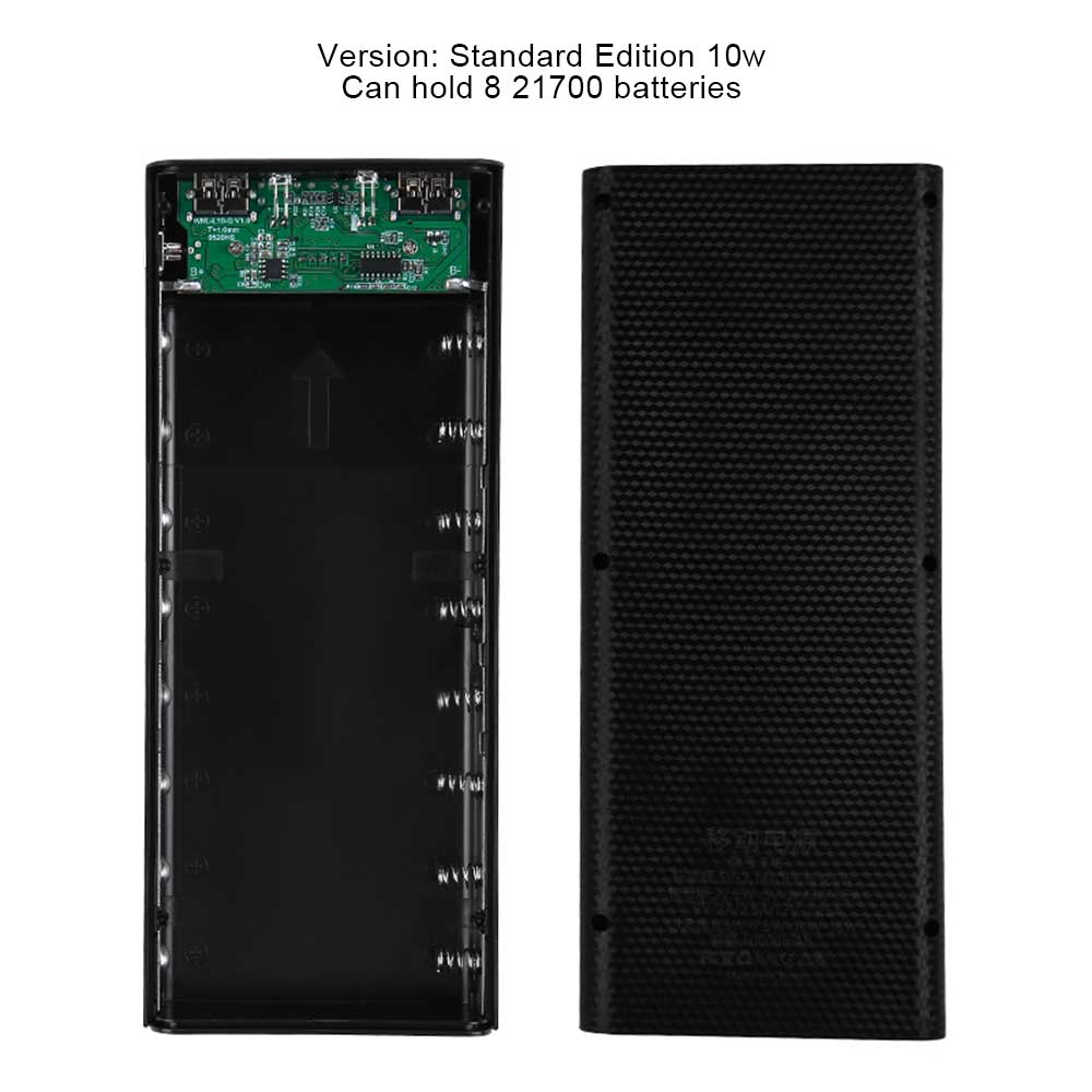 Removable Battery Charging Treasure Set 8x 21700 Battery Fast Charging Wireless Charging Mobile Power Supply Kit Welding-free