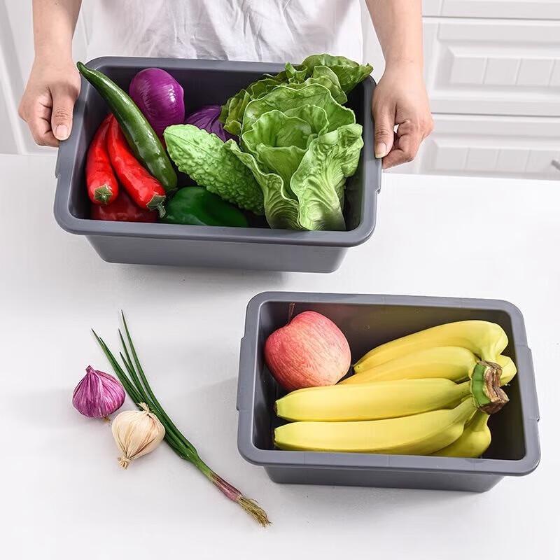 Homeglen Plastic Dish Storage Bin with Lid