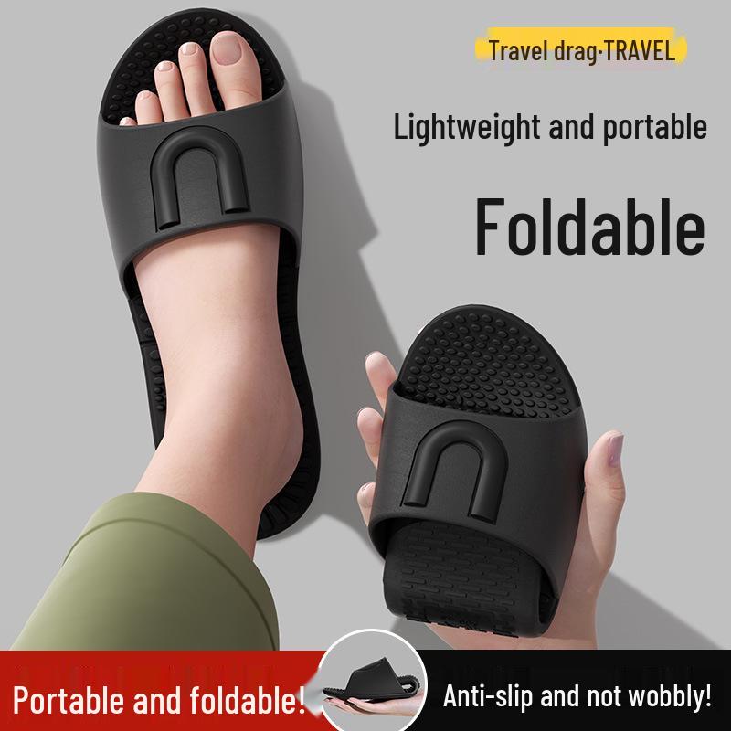 Portable Folding Summer Slippers: Soft Sole for Travel, Business Trips, Hotel & Home - Unisex