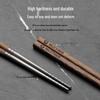 Premium Titanium & Wood Chopsticks: Elegant High-Value Tableware for Your Home