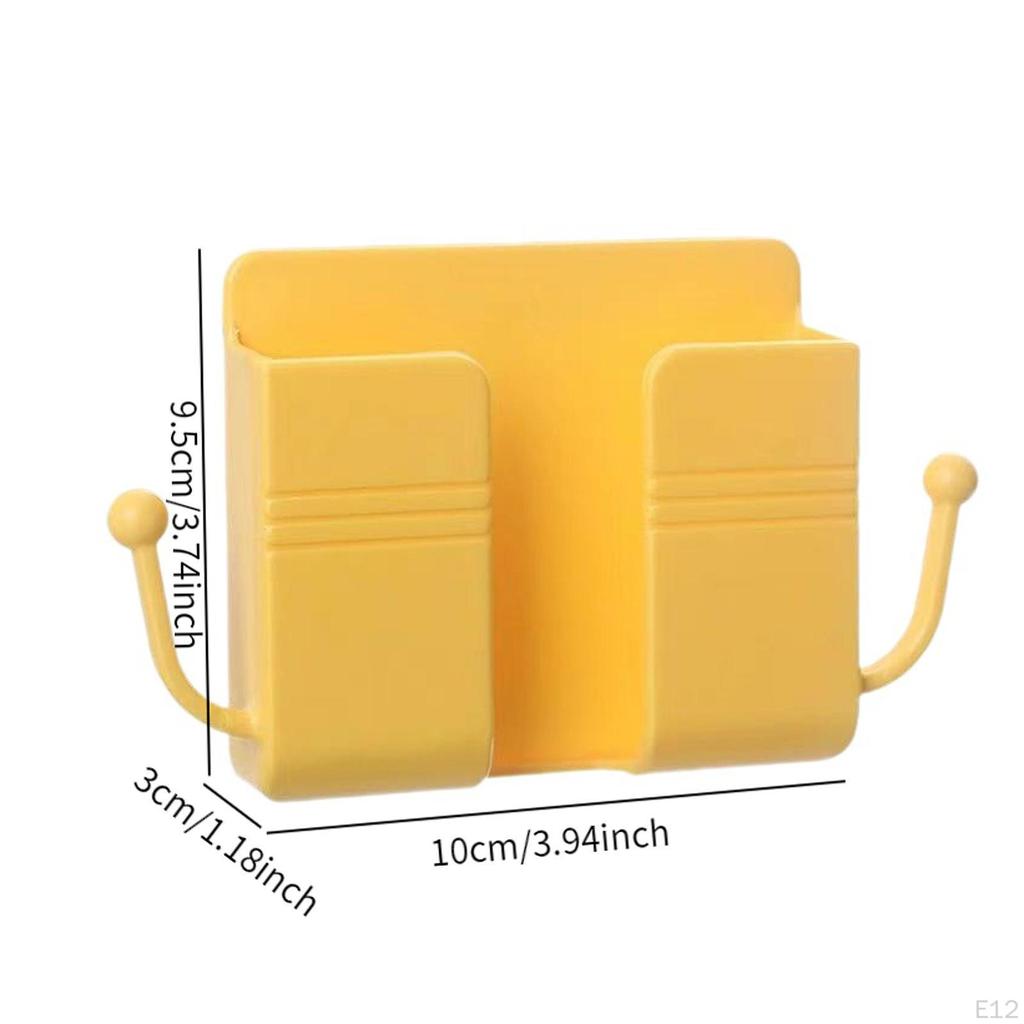 Sleek Wall Mount Phone Holder Storage Solution for Home And Office