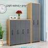 Compact Sliding Dustproof Bookshelf with Wheels and Hidden Gap Storage