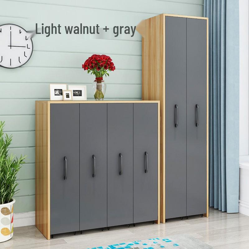 Compact Sliding Dustproof Bookshelf with Wheels and Hidden Gap Storage