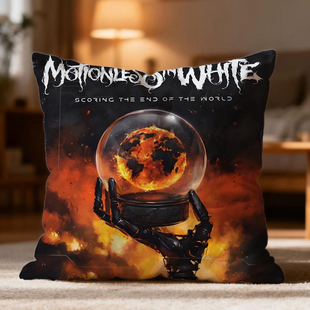 Fashion M-MMotionless In White Cushion Cover Soft Washable Pillow Case Multi-Scene for Couch Bed Travel Office Use