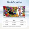 Floral Fantasy Artwork Theme Quick Dry Beach Towel Custom Name Text Print Large Sand Resistant Towel Beach Vacation