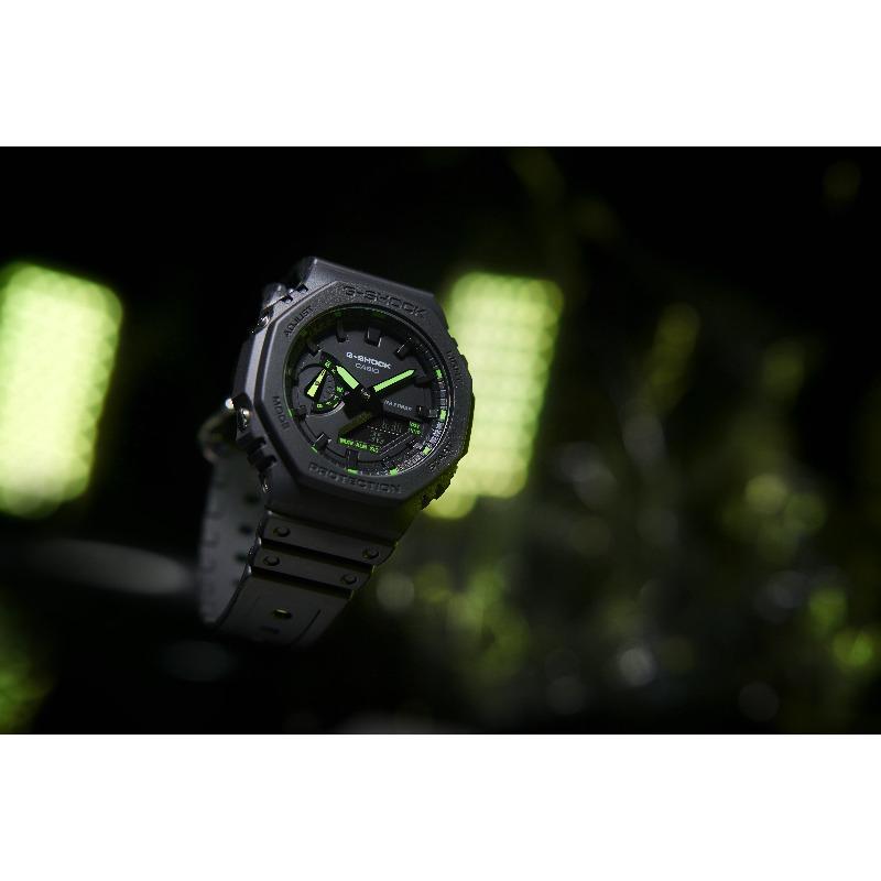 Casio Men's Resin 200M Water Resistant Digital Shock Resistant Quartz Watch GA-2100-1A3