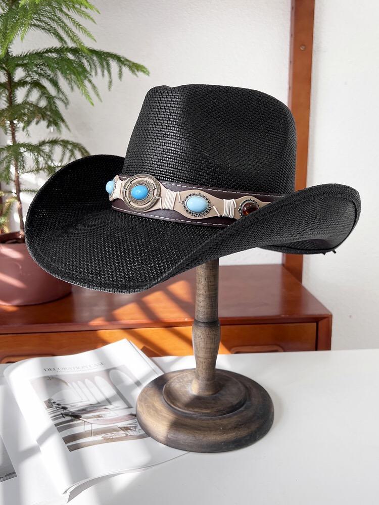 New Series Cowboy Hat Women's Men's Vintage Gentleman Dress Hat Panama Cowboy Jazz Hat Sombrero Hombre