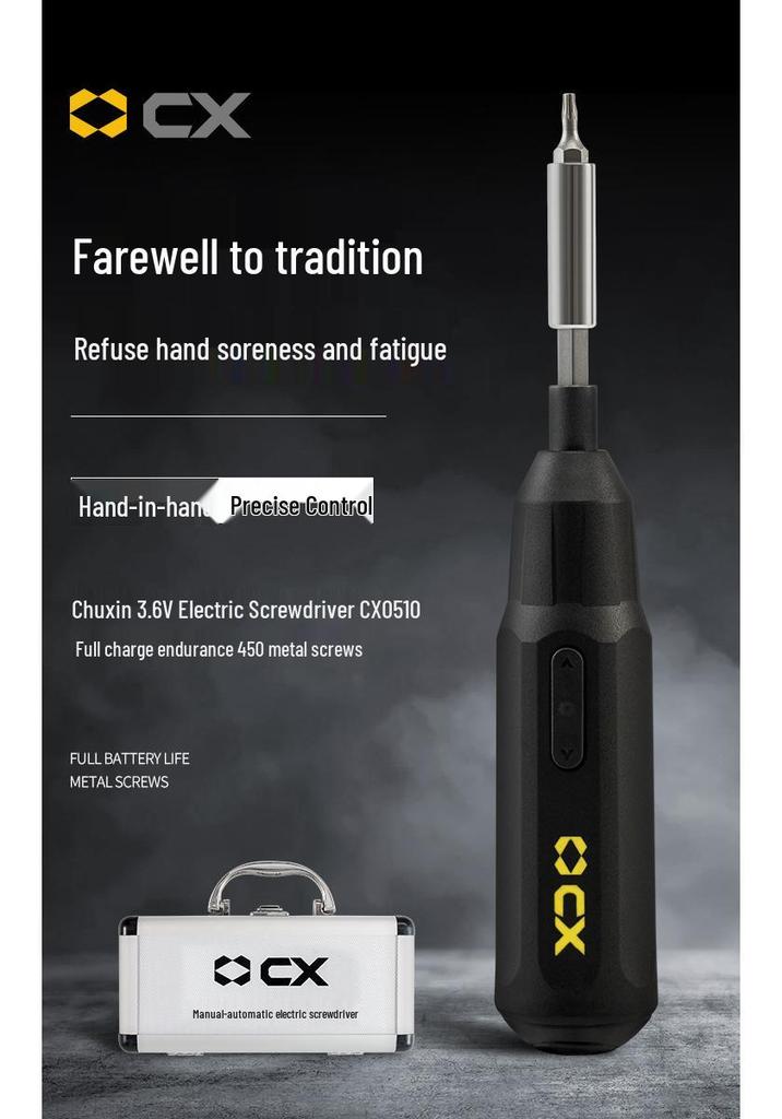 Compact All-in-One Electric & Manual Screwdriver Set for Beginners