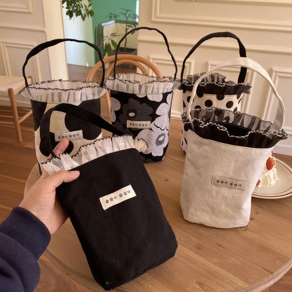 

Large Capacity Bucket Bags Korean Style Milk Tea Bags Fashion Beach Bag Travel D