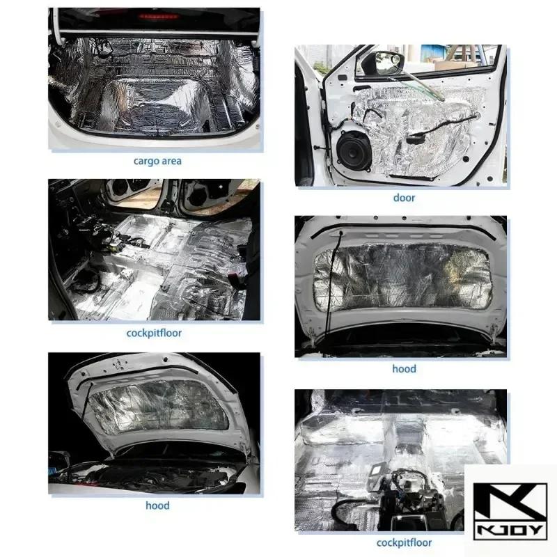 kkjoy Car Insulation Mat 200x50cm Fireproof Heat Sound Proof Wall Panels