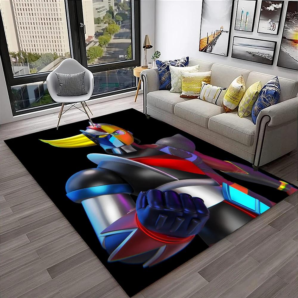 Alfombra de Anime con dibujos animados en 3D de UFO Robot Grendizer, alfombra para el hogar, sala de estar, dormitorio, sofá, felpudo decorativo, alfombra para área de niños, alfombra antideslizante