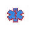 Metal 3D Star of Life Car Sticker Styling Red Emergency Ambulance Logo Personalized Modification Metal Scratch Decoration