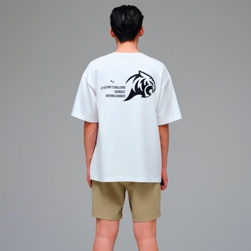 Puma Men S overSized ShorT Sleeve T ShirT hbS 611298 01 01 PUMA White/S(90)