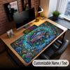 Fish Ocean Theme Custom Mouse Pad Personalized With Name Text Customized Desk Mat For Office Home Decor