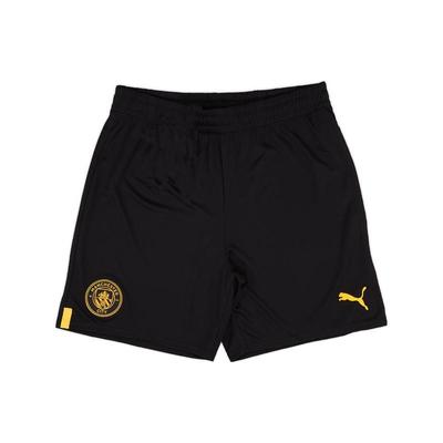 2022-23 Manchester City Logo Print Loose Breathable Sports Shorts Men Shorts Black 765752-02