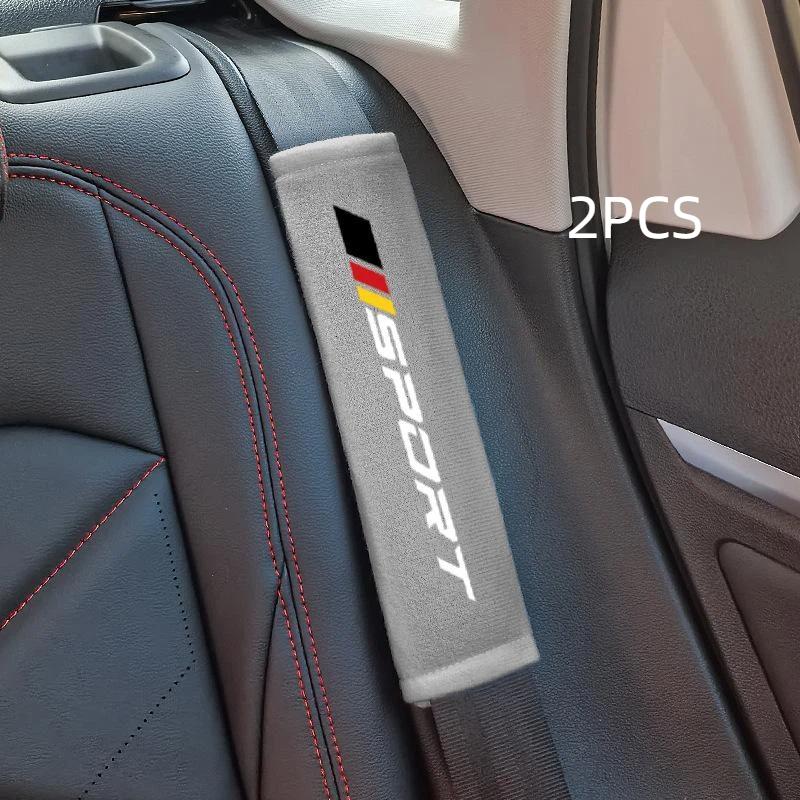 2Pcs Soft Comfortable Car Seat Belt Cushion Personalized Fashionable Pad Suitable For Most Cars Suvs Trucks Daily Use