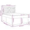 Box Spring Bed with Mattress Dark Green 140 x 200 cm Velvet