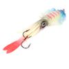 Fishing Squid Lure Octopus UV Luminous Squid Jigs with Hook Fishing Wobbler Bait Soft LurePink Blue