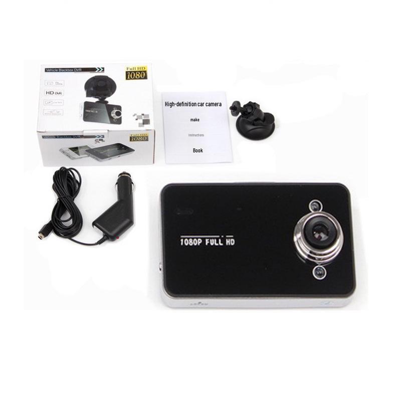 Standard Definition K6000 Driving Recorder with Suction Cup and Automatic Cycle for 4S Shop Insurance Gift