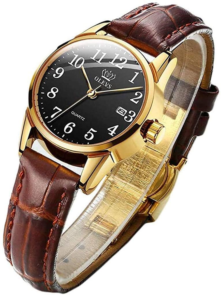 leather brand simple easy to for high school students and Women's watch, blue, stylish, waterproof, ultra-thin, strap, name, small, dial, read,