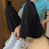 Women's Solid Colour Thin Section Casual Sweatpants Spring Summer Drawstring Foot Lantern Ice Silk Trousers