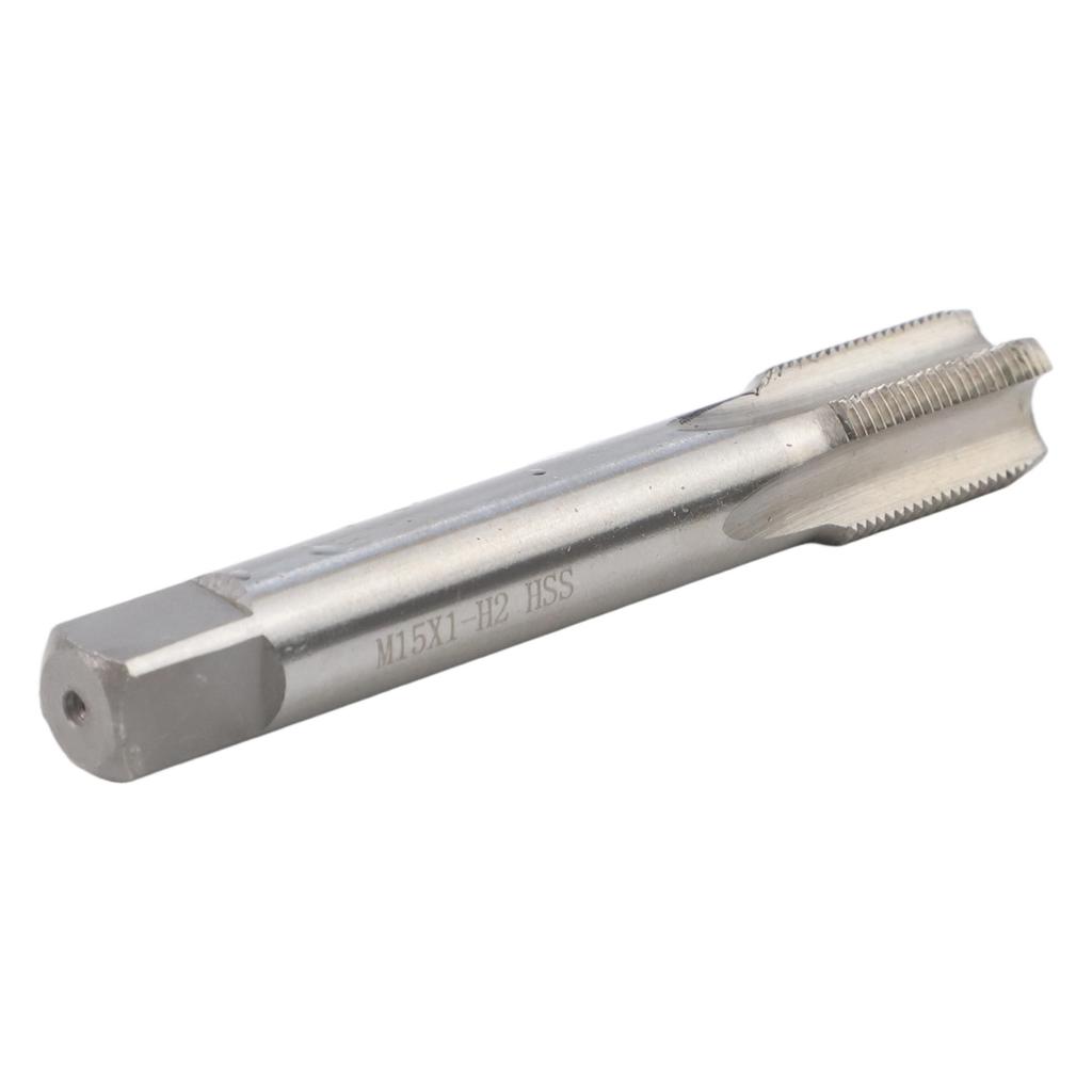 15mm Diameter HSS Metalworking Tap M15 x 1mm Pitch Metric Tap with Right Hand Thread for Industrial Applications