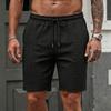 Men’s Knit Shorts Plus Size with Drawstring Waist Relaxed Fit for Beach and Casual Wear Comfortable Design