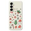 For Samsung Galaxy A17 5G Case Snowman and Santa Hat Pattern Printing Straight Edge TPU Phone Back Cover