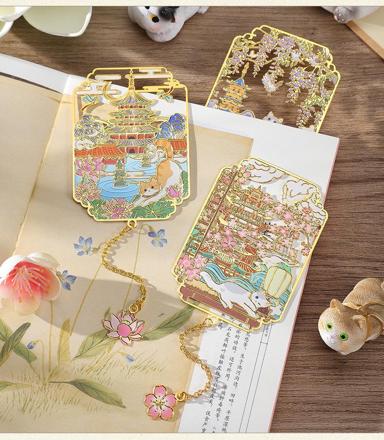Fangdao Palace Exquisite Meow Series Metal Bookmark Gift Set