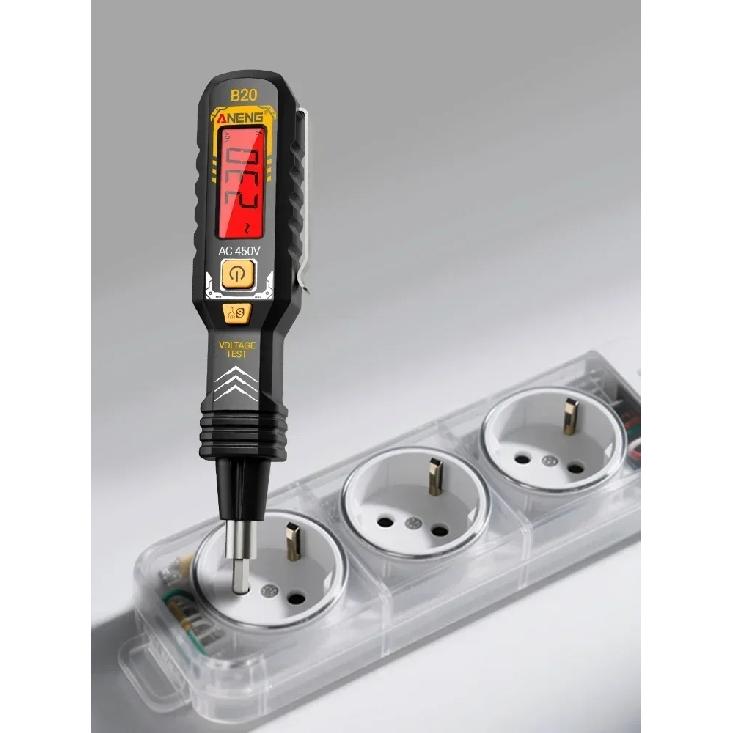 ANENG B20 Smart Voltage Tester Pen Double Head Screwdriver Dual-use Slotted Cross Meter 11V~ 450V AC Voltage Detection Digital