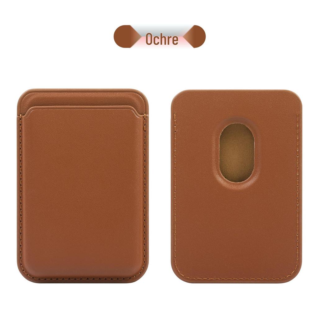 MagSafe Compatible Magnetic Leather Card Holder for iPhone 17/17 Pro