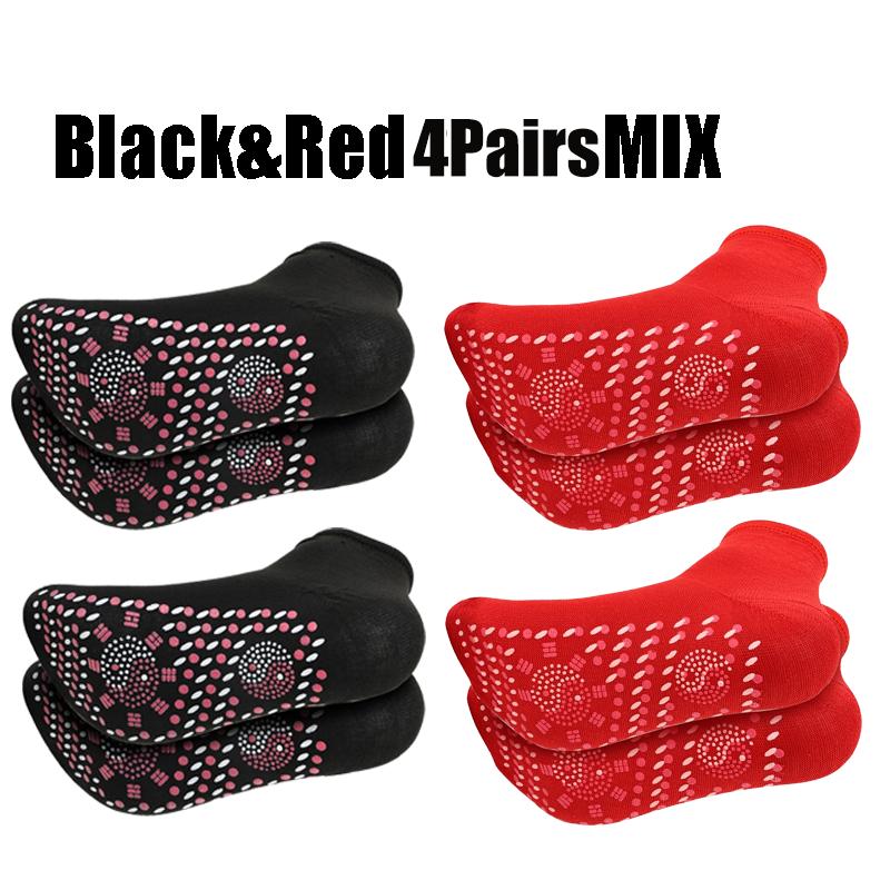 1/5pairs Tourmaline Self-Heating Socks Winter Warm Thermal Health Care Socks Slimming Health Short Sock Magnetic Therapy Sock