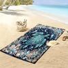 Vitage Art Print Beach Towel, Large Soft Quick Dry Towel for Beach Camping Swimming