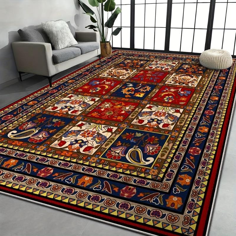 Rural American Retro Carpet Rug for Home Living Room Bedroom Sofa Doormat Decor,kids Game Area Rug Floor Mat Gift