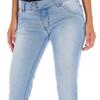 Damen 10DBF0770 Distressed Long Jeans mit schmal geschnittenen Säumen