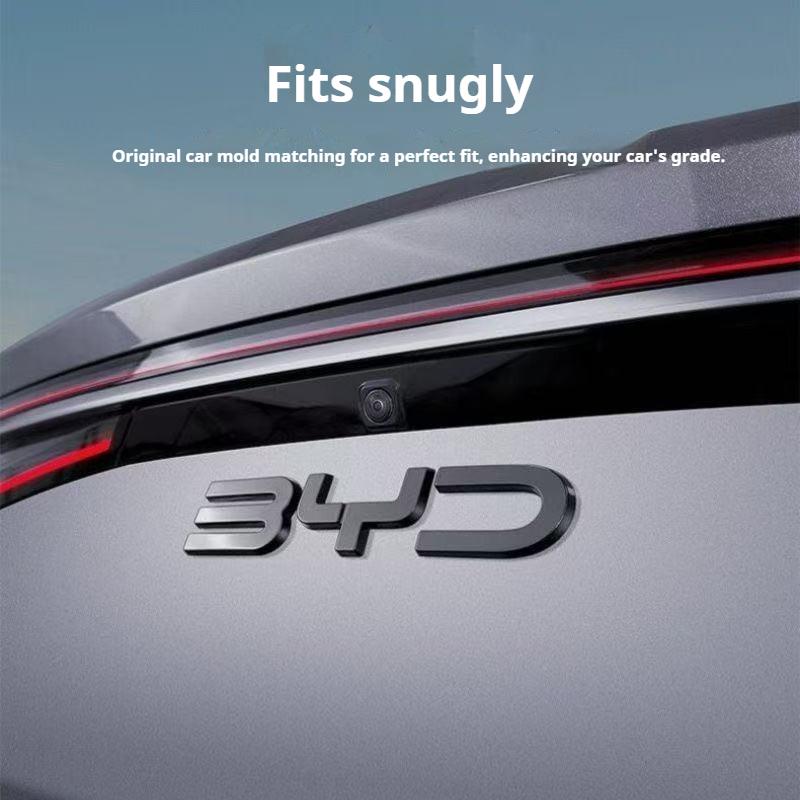 For BYD Song Plus DMI Black Front Emblem Modification Black Warrior Car Badge Covering Styles Logo Rear Vehicle Logo Sticker