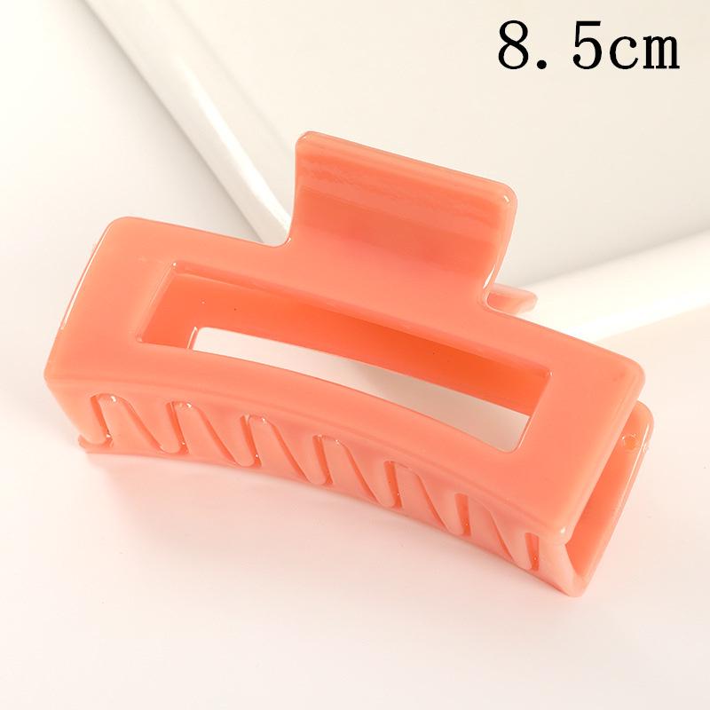 Matná obdélníková spona do vlasů v korejském stylu, 10,5 cm, pro drdoly a culíky