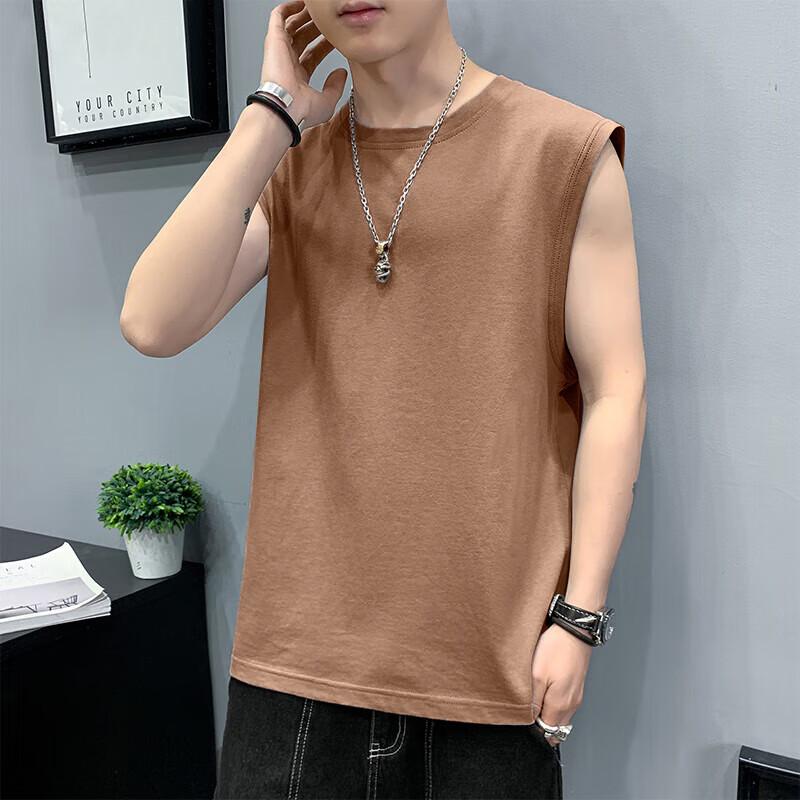 Мужская хлопковая свободная майка VUUG 3XL