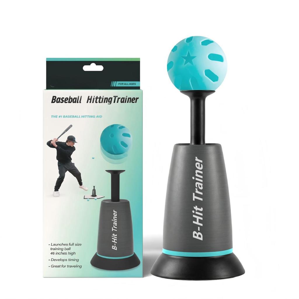 Sports Tee Popper Baseball Training Device For Indoor Outdoor Practice